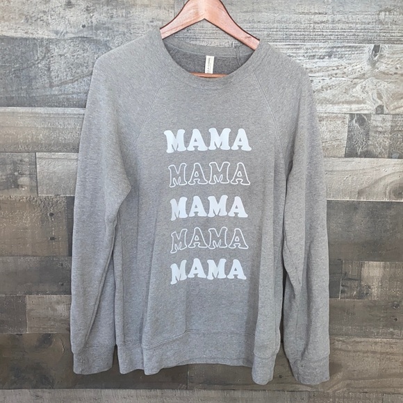 Bella Canvas Tops - Fun Bella+Canvas Mama Mama Mama Sweatshirt